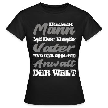 Anwalt - Frauen T-Shirt - Schwarz - Vorne - AI Model Female 172 dark (172cm)