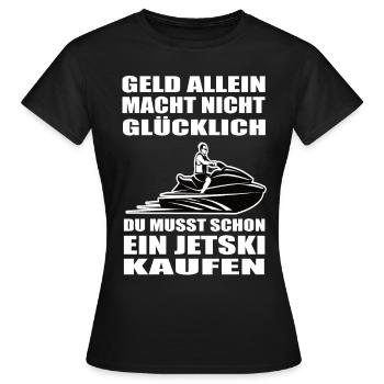Jetski - Frauen T-Shirt - Schwarz - Vorne - AI Model Female 172 dark (172cm)