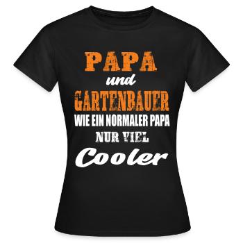 Papa und Gartenbauer - Frauen T-Shirt - Schwarz - Vorne - AI Model Female 172 dark (172cm)