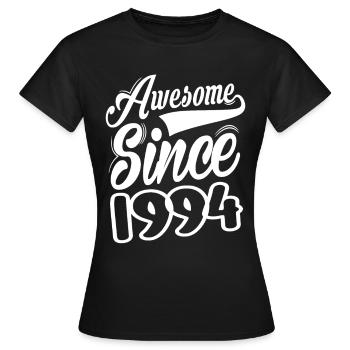 Génial depuis 1994 - T-shirt Femme - noir - Devant - AI Model Female 172 dark (172cm)