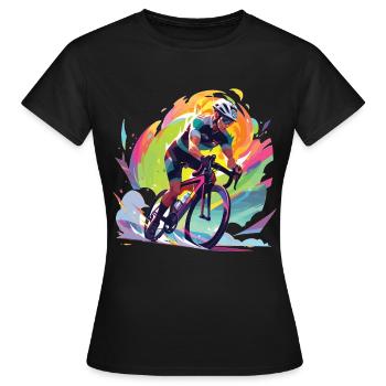 Vélo de route Vélo de route Vélo de route Vélo pour hommes - T-shirt Femme - noir - Devant - AI Model Female 172 dark (172cm)