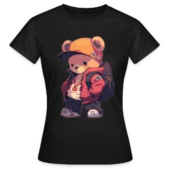 Bear Bears Brown Bear Bears Baby Bear - Women's T-Shirt - black - Front - AI Model Female 172 dark (172cm)