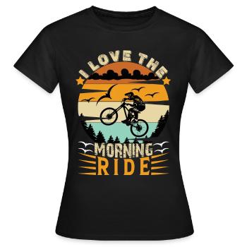 Downhill Downhill Mountainbike Downhill Berge - Frauen T-Shirt - Schwarz - Vorne - AI Model Female 172 dark (172cm)