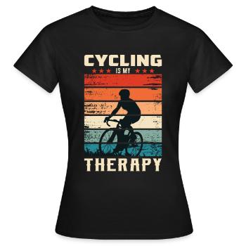 Vélo de route Cyclisme sur route Course cycliste - T-shirt Femme - noir - Devant - AI Model Female 172 dark (172cm)