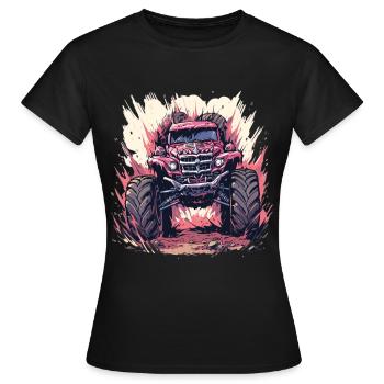 Monstertruck - Frauen T-Shirt - Schwarz - Vorne - AI Model Female 172 dark (172cm)