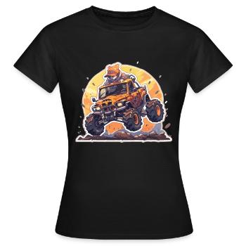 Monstertruck - Frauen T-Shirt - Schwarz - Vorne - AI Model Female 172 dark (172cm)