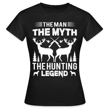 Jagen Jäger Jagen Spruch Jäger Geschenke - Frauen T-Shirt - Schwarz - Vorne - AI Model Female 172 dark (172cm)