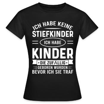 Stiefvater Stiefvater Geburtstag Stiefvater - Frauen T-Shirt - Schwarz - Vorne - AI Model Female 172 dark (172cm)