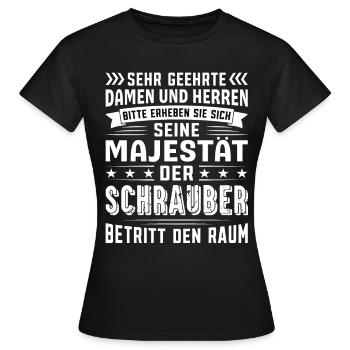 Schrauber Geburtstag Schrauber Sprüche Schrauber - Frauen T-Shirt - Schwarz - Vorne - AI Model Female 172 dark (172cm)