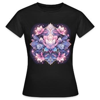 Méditation - T-shirt Femme - noir - Devant - AI Model Female 172 dark (172cm)