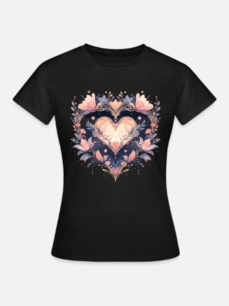 Lotusblüte - Frauen T-Shirt - Schwarz