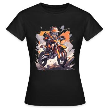 Motocross Kids - Women's T-Shirt - black - Front - AI Model Female 172 dark (172cm)