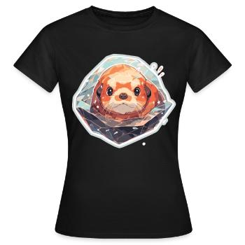Loutre de mer Loutre Loutre Loutre Loutre Animaux reproducteurs - T-shirt Femme - noir - Devant - AI Model Female 172 dark (172cm)