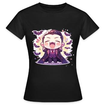 Vampir - Frauen T-Shirt - Schwarz - Vorne - AI Model Female 172 dark (172cm)