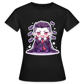 Vampire - T-shirt Femme - noir - Devant - AI Model Female 172 dark (172cm)