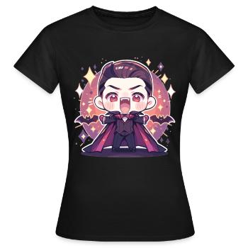 Vampire - T-shirt Femme - noir - Devant - AI Model Female 172 dark (172cm)
