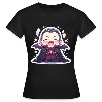 Vampire - T-shirt Femme - noir - Devant - AI Model Female 172 dark (172cm)