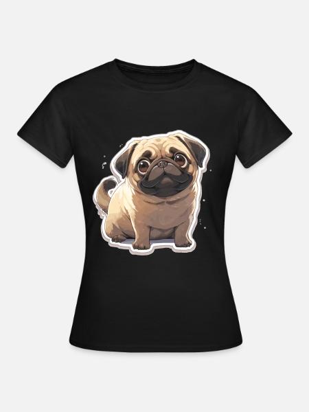 Carlin Carlin Chien Pug Cadeaux Carlin Amoureux du Carlin - T-shirt Femme - noir