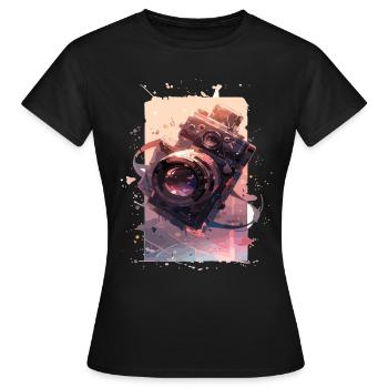 Camera Retro Camera Cameras Analog - Women's T-Shirt - black - Front - AI Model Female 172 dark (172cm)