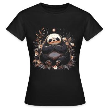 Sloth, Sloth, Sloth, Funny Sloth, Sloth - Women's T-Shirt - black - Front - AI Model Female 172 dark (172cm)