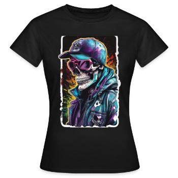 Crâne Lunettes de soleil Crânes Crânes Crânes Crânes Crânes - T-shirt Femme - noir - Devant - AI Model Female 172 dark (172cm)
