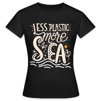 Environnement - T-shirt Femme - noir - Devant - AI Model Female 172 dark (172cm)