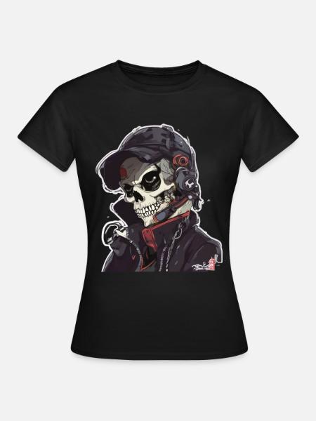 Crânes Crâne Crâne Crâne Os du crâne - T-shirt Femme - noir