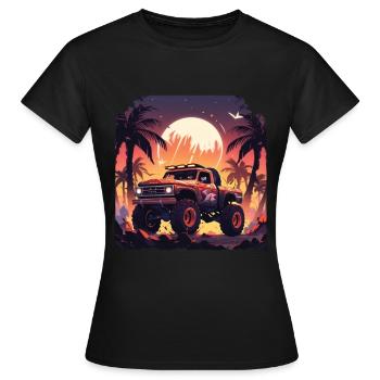 Monstertruck - Frauen T-Shirt - Schwarz - Vorne - AI Model Female 172 dark (172cm)