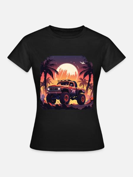 Monstertruck - Frauen T-Shirt - Schwarz