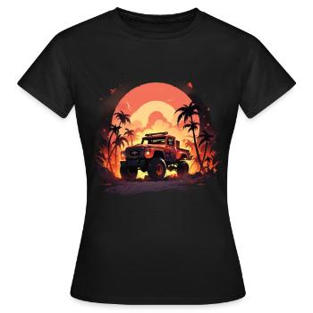 Monstertruck - Frauen T-Shirt - Schwarz - Vorne - AI Model Female 172 dark (172cm)