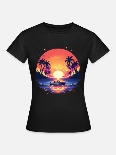 Boot - Frauen T-Shirt - Schwarz