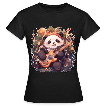 Panda Panda Ours Panda Bébé Pandas Panda Animal - T-shirt Femme - noir - Devant - AI Model Female 172 dark (172cm)