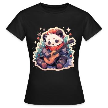 Panda Panda Ours Panda Bébé Pandas Panda Animal - T-shirt Femme - noir - Devant - AI Model Female 172 dark (172cm)