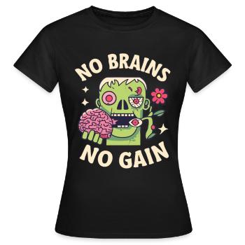 Zombies Zombie Halloween Zombie Kostüm - Frauen T-Shirt - Schwarz - Vorne - AI Model Female 172 dark (172cm)