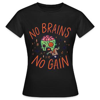 Zombies Zombie Halloween Zombie Kostüm - Frauen T-Shirt - Schwarz - Vorne - AI Model Female 172 dark (172cm)