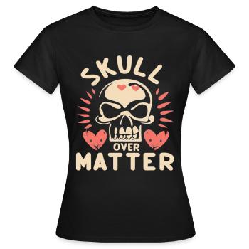 Crâne Crâne Crâne Crâne Dire - T-shirt Femme - noir - Devant - AI Model Female 172 dark (172cm)