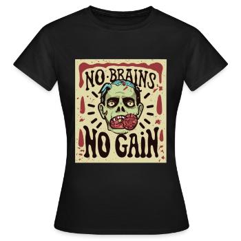 Zombies Zombie Halloween Zombie Kostüm - Frauen T-Shirt - Schwarz - Vorne - AI Model Female 172 dark (172cm)
