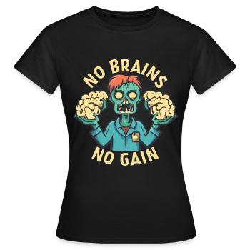 Zombies Zombie Halloween Zombie Kostüm - Frauen T-Shirt - Schwarz - Vorne - AI Model Female 172 dark (172cm)