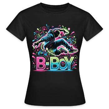 Breakdance Breakdancer Breakdance Kids - Women's T-Shirt - black - Front - AI Model Female 172 dark (172cm)