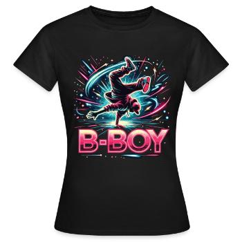 Breakdance Breakdancer Breakdance Kids - Women's T-Shirt - black - Front - AI Model Female 172 dark (172cm)