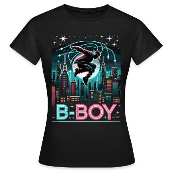 Breakdance Breakdancer Breakdance Kinder - Frauen T-Shirt - Schwarz - Vorne - AI Model Female 172 dark (172cm)