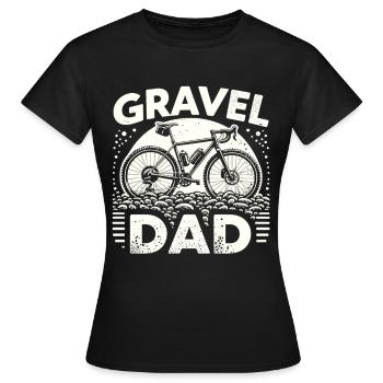 Gravel Dad - Women's T-Shirt - black - Front - AI Model Female 172 dark (172cm)