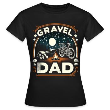 Gravel Dad - Women's T-Shirt - black - Front - AI Model Female 172 dark (172cm)