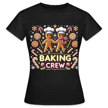 Équipe de pâtisserie - T-shirt Femme - noir - Devant - AI Model Female 172 dark (172cm)