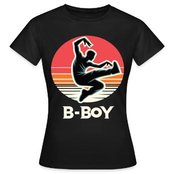 Breakdance Breakdancer Breakdance Kids - Women's T-Shirt - black - Front - AI Model Female 172 dark (172cm)