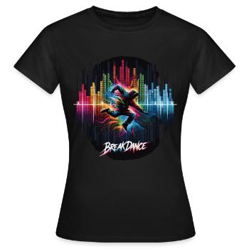 Breakdance Breakdancer Breakdance Kids - Women's T-Shirt - black - Front - AI Model Female 172 dark (172cm)