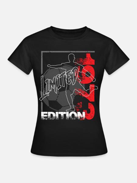 Limited Edition 1973 Limited Edition Fußball - Frauen T-Shirt - Schwarz