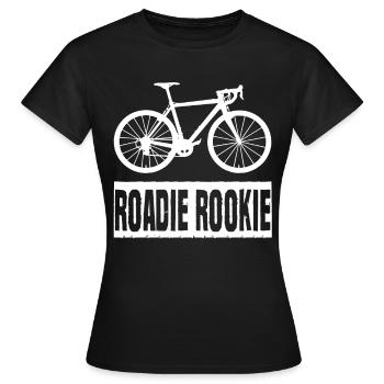 Roadie Rookie Road Bike Road Bike Road Bike - Women's T-Shirt - black - Front - AI Model Female 172 dark (172cm)