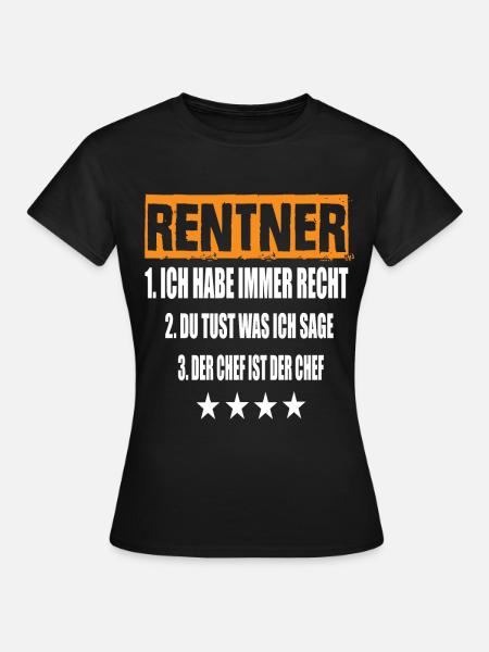 Retraité - T-shirt Femme - noir