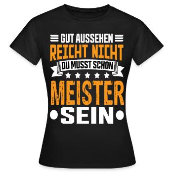 Master - Women's T-Shirt - black - Front - AI Model Female 172 dark (172cm)